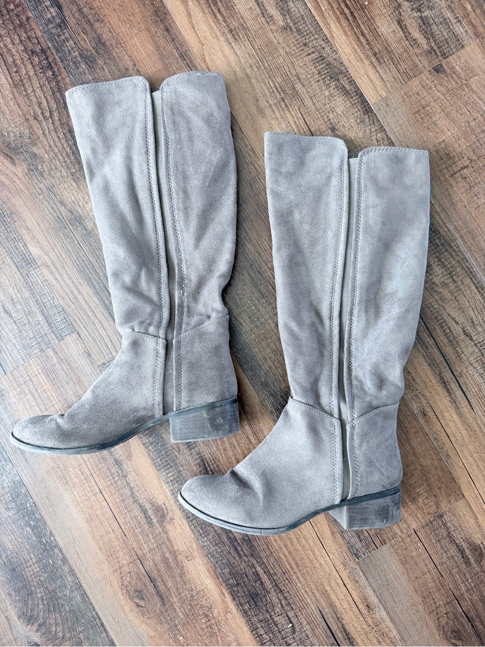 Target Gray Suede Over-The-Knee Boots
